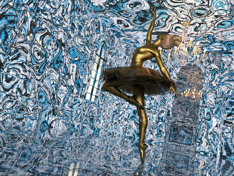 Golden ballerina I