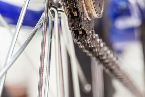Ketting en tandwiel van fiets