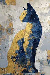 Goldener Kater in Blue Shadow