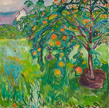 Appelboom bij de studio, Edvard Munch