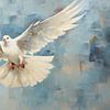 Wings of Harmony | Taube fliegt Kunst von Wunderbare Kunst