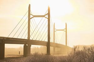 De Molenbrug bij de stad Kampen in de winter van Sjoerd van der Wal Fotografie