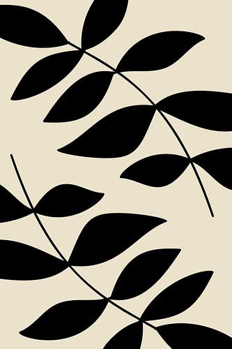 Basic Botanical Black Leaves nr. 9