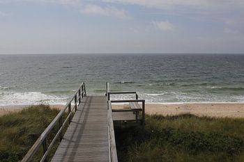 Strandzugang über die Düne bei Westerland auf Sylt