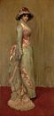 Harmonie in Rosa und Grau: Lady Meux, James Abbott McNeill Whistler von Meesterlijcke Meesters Miniaturansicht