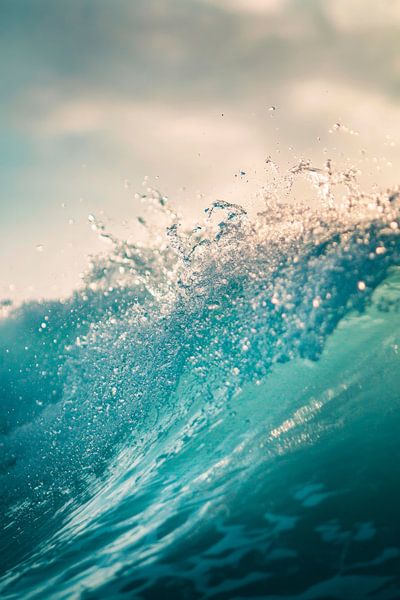 The sound of waves in the radiant light by Poster Art Shop