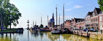 Panorama Hoorn Oude Haven Kruittoren Noord-Holland Nederland van Hendrik-Jan Kornelis