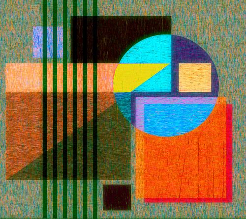 A composition with orange