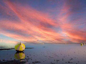 Boje im Wattenmeer an der Nordsee