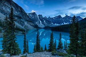 Moraine Lake bei Nacht
