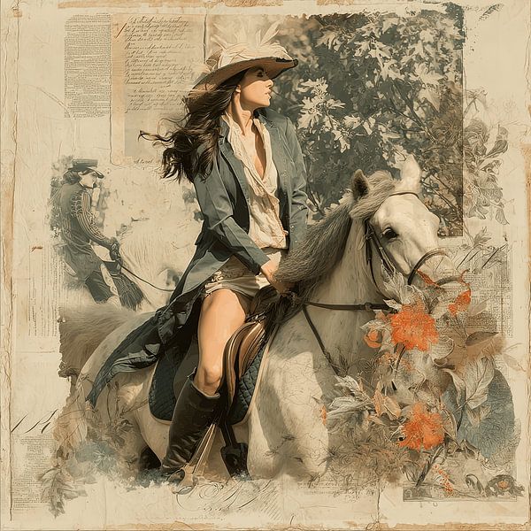 Frau mit Pferd von LidyStuit