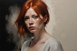 Intensive Blicke einer rothaarigen Schönheit von Art & Soul Creations