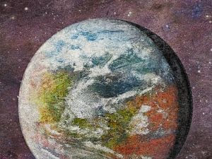 Mars rouge, vert et bleu