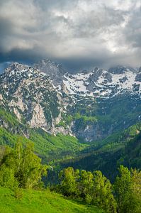 Vellacher Kotschna Valley in the Kamnik Savinja Alps in Austria