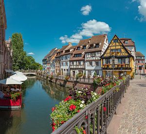 La Petite Venise, Fachwerkhäuser, Quai de la Poissonnerie, Colmar, Frankreich von Rene van der Meer