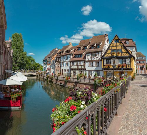 La Petite Venise,  Vakwerk huizen,  Quai de la Poissonnerie, Colmar, Frankrijk