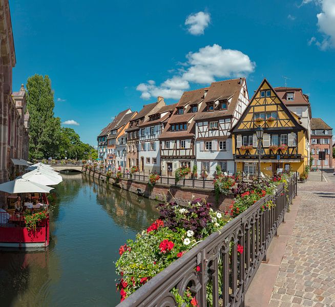 La Petite Venise, Half-timbered houses, Quai de la Poissonnerie, Colmar, France by Rene van der Meer