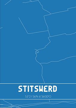 Blauwdruk | Landkaart | Stitswerd (Groningen) van Rezona