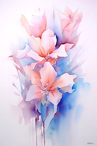 Abstraktes Bild einer Blume/Blumen.
