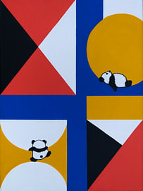 's Panda de style Bauhaus sur Lisette Rijkers