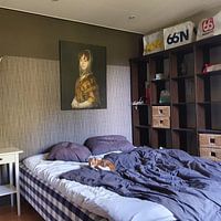 Klantfoto: Francisca Sabasa y Garcia - Portret vrouw oude meester van Francisco Goya (gezien bij vtwonen), op canvas