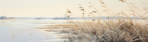 Water's Edge Grass | Nature Painting for the Garden