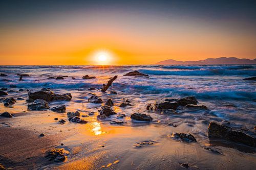 Sonnenuntergang am Strand von Kos