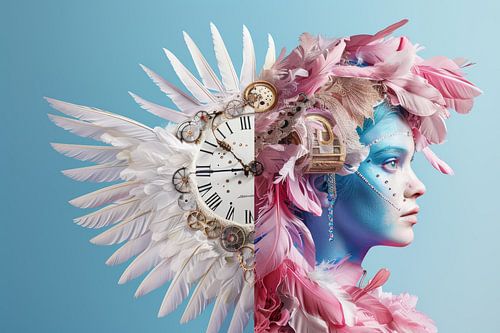 surrealisme, portret, vrouw 