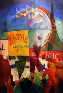 Mannschaft von Cardiff von Robert Delaunay