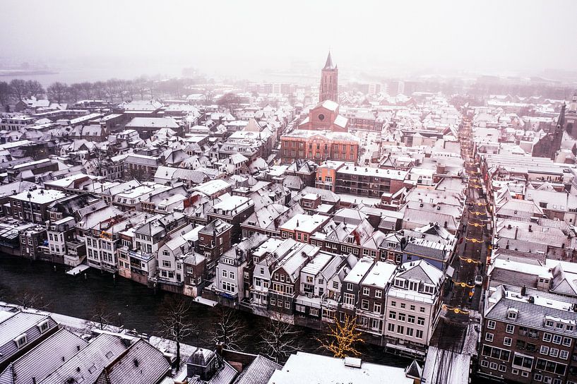 Winters Gorinchem von oben. von Marleen Kuijpers @themissmarple