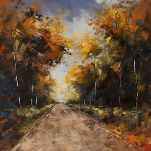 Herbstliche Harmonien in Abstraktion