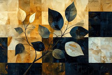 Modern Herfst Schilderij | Autumn Fusion van Kunst Kriebels