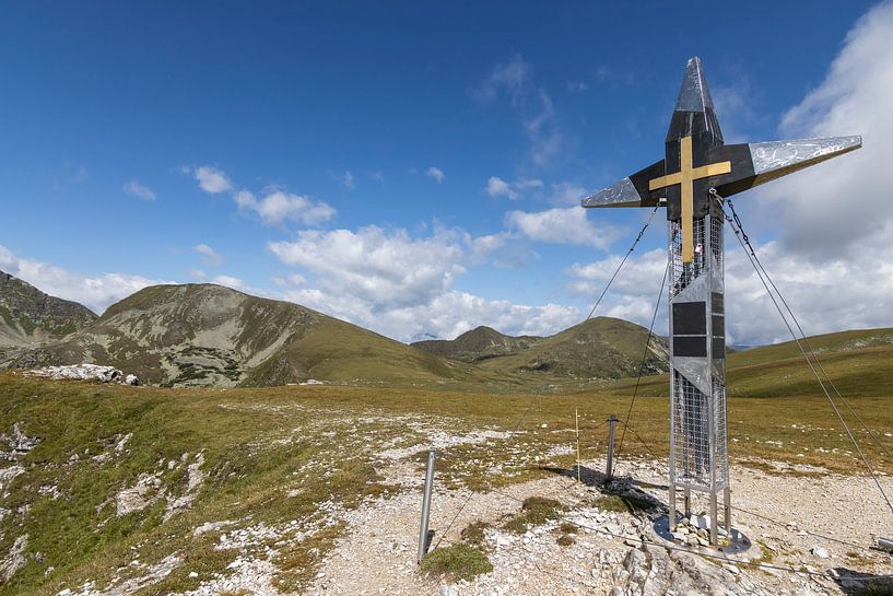 Kreuz auf dem Predigerstuhl Nationalpark Nockberge von Sander Groenendijk