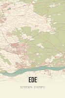 Vintage landkaart van Ede (Gelderland)