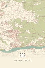 Vintage map of Ede (Gelderland) by Prints of Place