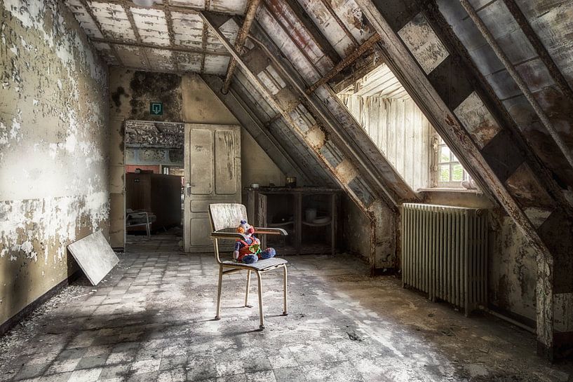 The Last Inhabitant. Lonely clown in a sanatorium - Lost Place by Jacqueline Ansorg