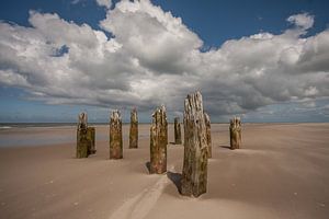 palen op het strand