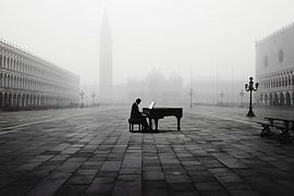 San Marco fades into the mist by Skyfall