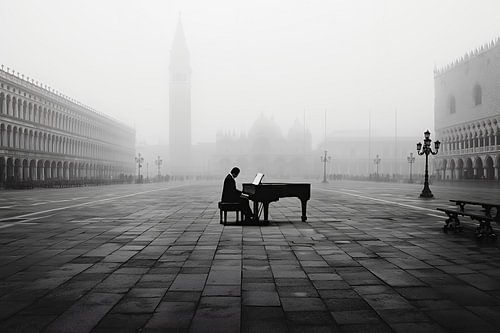 San Marco verhallt im Nebel