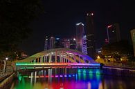 Brug over de Singapore rivier van Martin de Hoog thumbnail