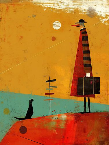 Surrealistische Malerei | Zeitlose Wanderung