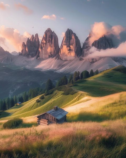 Dolomiten im Schatten der Wolken von fernlichtsicht
