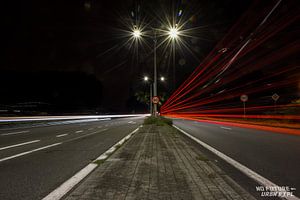 Lightpainting : Passage de voitures sur Jarno De Smedt