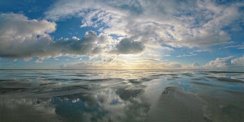 Reflections on the mudflats by Ruth de Ruwe