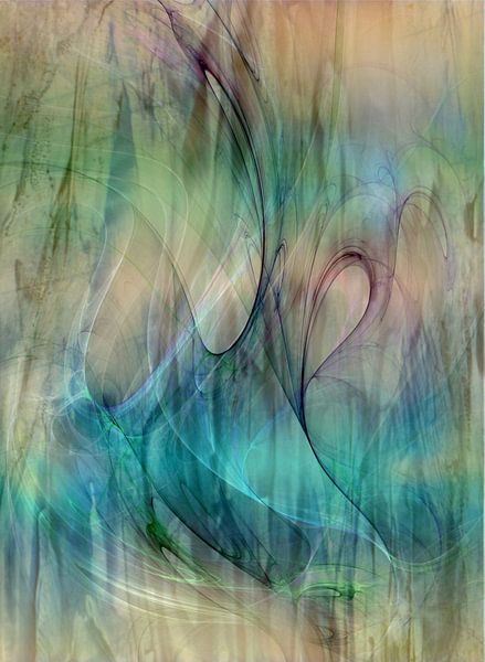 Flame Turquoise Green by Claudia Gründler