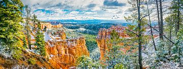 Panoramisch uitzicht in Bryce Canyon NP, Noord-Amerika