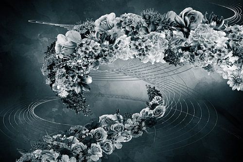 Wervelwind van bloemen