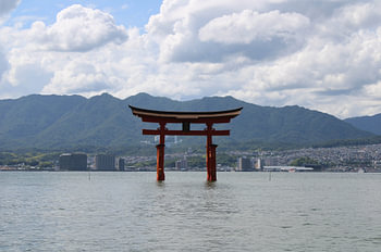 Japanese red Tori Gate