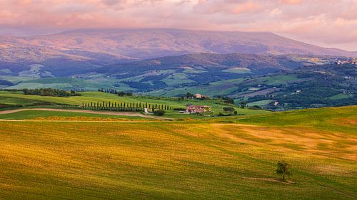 Ein Abend in der Toskana Val d'Orcia