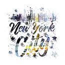 City-Art NYC Collage | Typografie von Melanie Viola Miniaturansicht